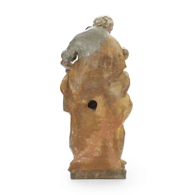 Circle of Pio Angelo Gabriello, St. Joseph with Child, 1800s, Terracotta For Sale - Image 6 of 10