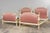 Mid-Century Louis XVI Twin Bed Frames, Pink Silk, Painted Wood, 1940 For Sale In New York - Image 6 of 18