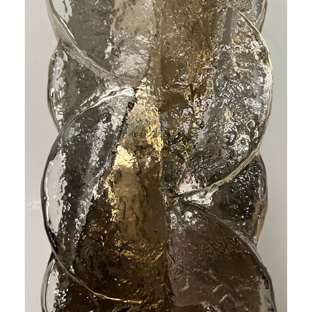 Brown Mid-Century Austrian Citrus Wall Sconces in Murano Glass from Kalmar, 1970s, Set of 4 For Sale - Image 8 of 18