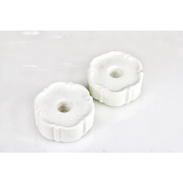 Ceramic Candleholders by Wilhelm Kåge for Carrara, Set of 2 For Sale - Image 4 of 4