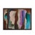 Wood "Profiles" by Walter E Cohen Jr (1912-2004) Abstract Expressionist Figural Framed Original Painting For Sale - Image 7 of 10