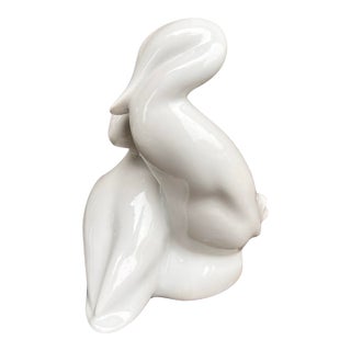 Pair of Ducks Figurine Jaroslav Ježek, Royal Dux, Czechoslovakia, 1960s Brussels Style For Sale