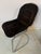 Metal Cantilever Chair in Chrome with Brown Upholstery by Gastone Rinaldi For Sale - Image 7 of 11