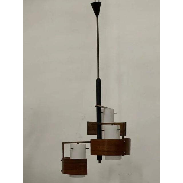 Stilnovo 3-Light Chandelier from Stilnovo For Sale - Image 4 of 13