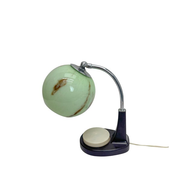 Bauhaus Bakelite Table Lamp by Marianne Brandt for GMF, 1920s For Sale - Image 6 of 13