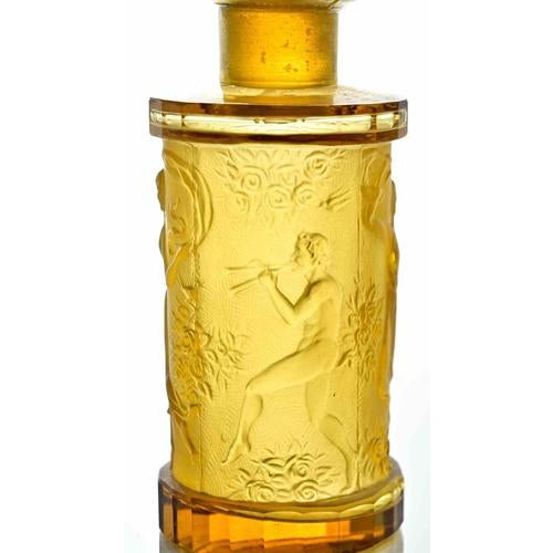 Art Deco Art Glass Perfume Bottle by Heinrich Hoffmann, Austria, 1930s For Sale - Image 4 of 5