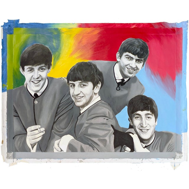 Unique oil painted silkscreen on canvas. Hand signed 'SAK' on verso by Steve Kaufman. Canvas image size: 36 x 50 inches....