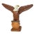 Vintage Hand Carved Wood Folk Art American Bald Eagle Bird Sculpture Statue For Sale