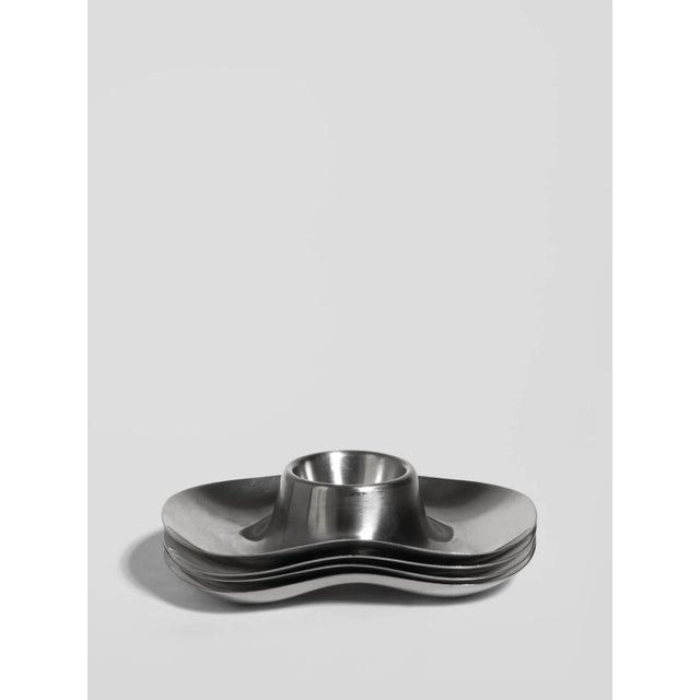 Bauhaus Egg Cups by Wilhelm Wagenfeld for WMF, Germany, 1950s, Set of 4 For Sale - Image 4 of 4