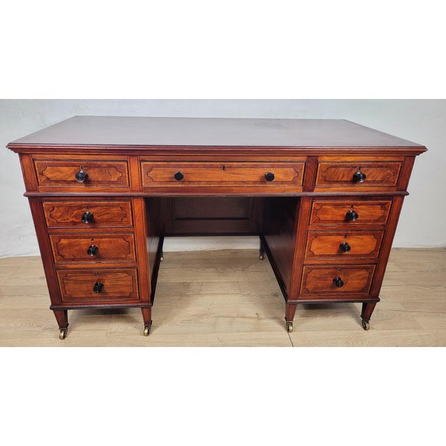 Antique Victorian Writing Desk from Maple & Co, 1890 For Sale - Image 14 of 18