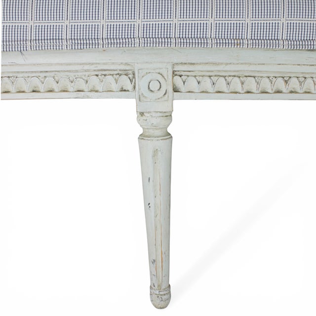 Gustavian (Swedish) Antique Swedish Bench, 1850 For Sale - Image 3 of 11