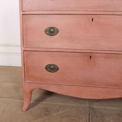 Paint Georgian Painted Chest of Drawers For Sale - Image 7 of 10