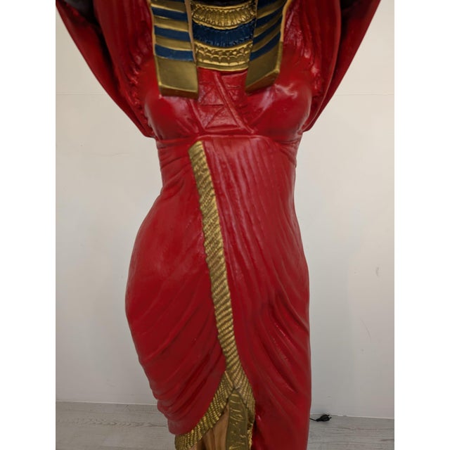 Egyptian Floor Lamp in Resin, 1980s For Sale - Image 6 of 18
