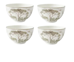 Spode Kit Kemp Tall Trees Rice Bowl 6", Set of 4