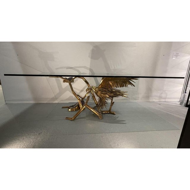 Goldenrod Hollywood Regency Dining Table by Christian Techoueyres, 1970s For Sale - Image 8 of 10