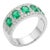 Natural 18k Gold Emerald Halo Ring With 1.06ct Diamonds, New For Sale