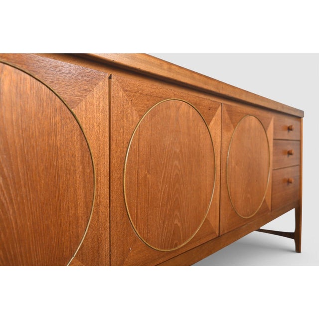 Mid 20th Century Nathan Furniture "Circle" Credenza in Teak #1, Attributed For Sale - Image 10 of 11