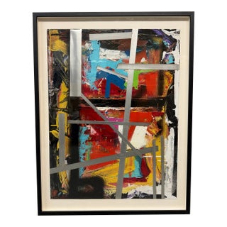 Contemporary Abstract Mixed Media Original Artwork, Unsiged For Sale