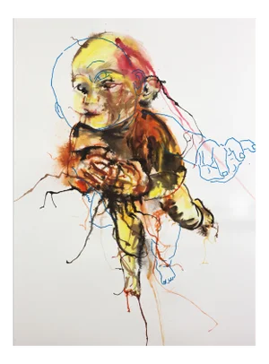 Ant Pearce "Sapiens #1 #2" 2017 Contemporary Mixed Media
