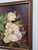 Framed Impressionist Floral Magnolia Still Life Oil Painting Wall Art, Burgundy For Sale - Image 4 of 8