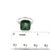 Metal Natural Tourmaline Diamond Ring 7 14k WG 8.27 TCW Certified For Sale - Image 7 of 12