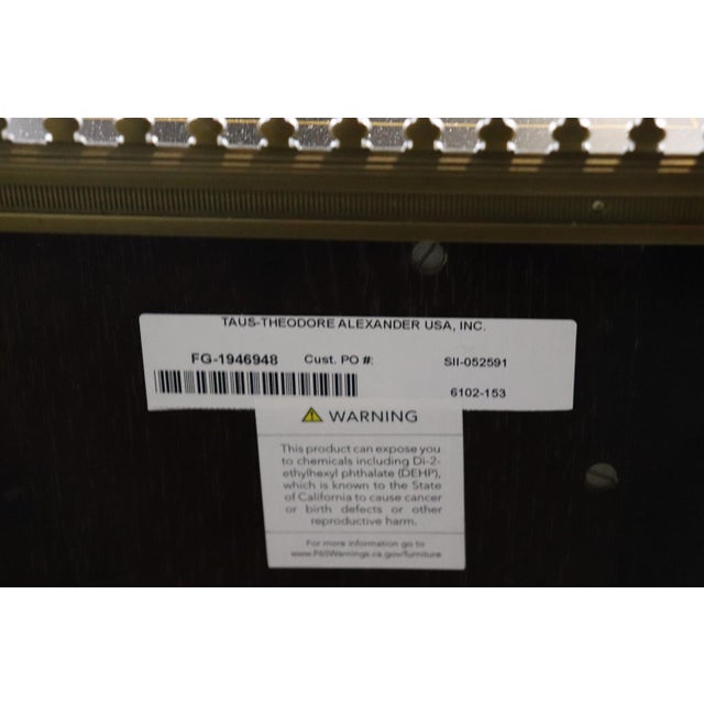 Theodore Alexander New Old Stock Painted Chinoiserie Demilune Commode For Sale - Image 11 of 15