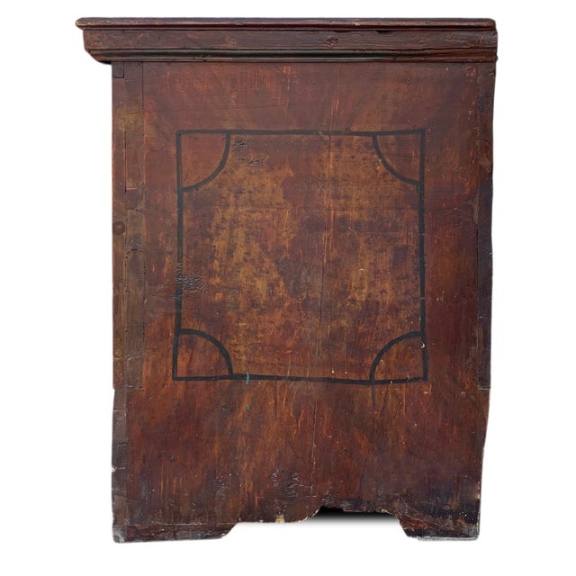 Alpine Painted Blanket Chest, 1801 For Sale - Image 4 of 18