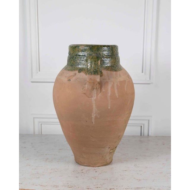 1900 - 1909 Turkish 20th Century Green-Glaze Water Pot For Sale - Image 5 of 10