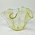 Italian Murano Glass Yellow Fazzoletto Handkerchief Vase by Dogi, 1970s For Sale - Image 6 of 8