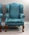 Antique Wing Back Lounge Chairs, 1920s, Set of 2 For Sale - Image 4 of 9