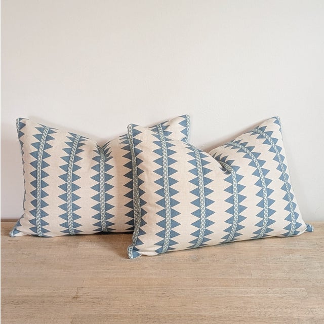 Not Yet Made - Made To Order Thibaut Reno Striped Lumbar Pillows - Set of 2 For Sale - Image 5 of 6