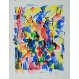Françoise Galle, The Storm, Pastel Drawing For Sale