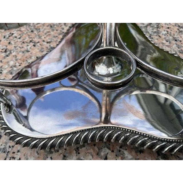 Copper Antique Egermann Ruby Triple Decanters, 1900, Set of 3 For Sale - Image 8 of 18
