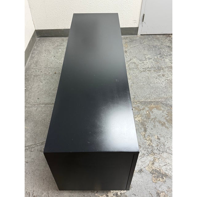 Williams Sonoma for West Elm Ida Woven Media Console For Sale In San Francisco - Image 6 of 12
