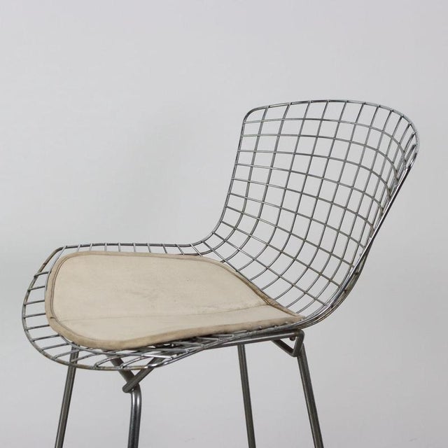 Vintage Stool in Metal and Leatherette, Italy, 1970s For Sale - Image 3 of 11