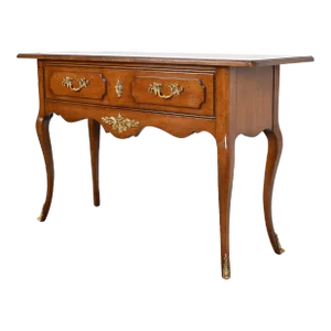Bodart French Provincial Louis XV Fruitwood Console Table With Mounted Ormolu, Circa 1960s