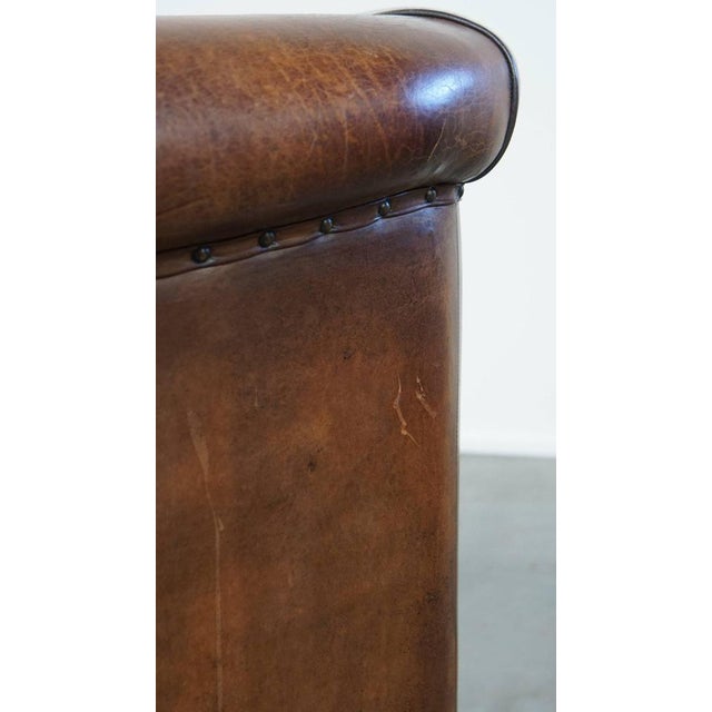 Sheep Leather Club Chair For Sale - Image 13 of 14