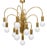 Vintage Gilt Chandelier, 1970s For Sale