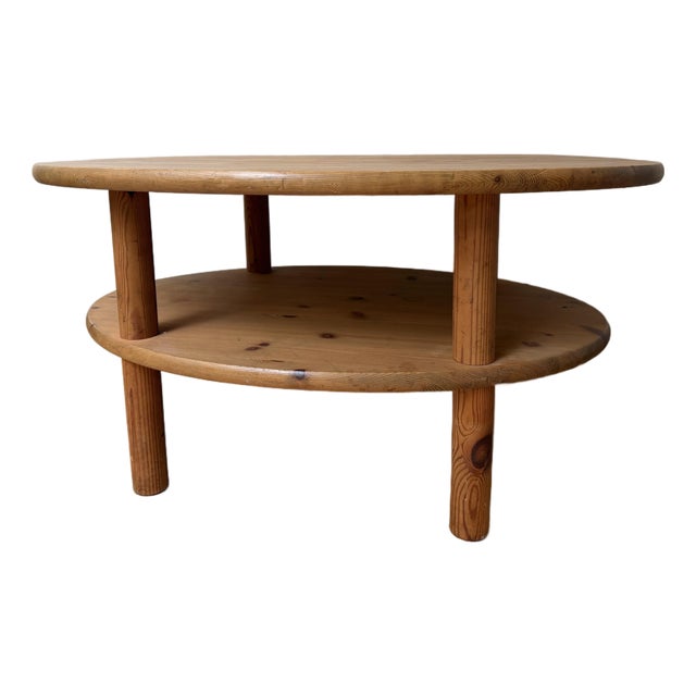 Swedish Mid Century Pine Coffee Table For Sale