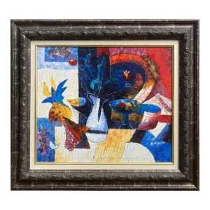 Still Life (Contemporary Painting, Artist in Met, Chicago Art Inst., Boston Mfa, Whitney, Etc.), Emanuel Glicenstein Romano