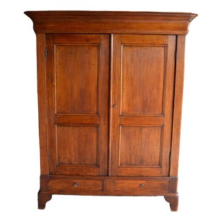 Antique Louis Philippe Oak Cabinet For Sale
