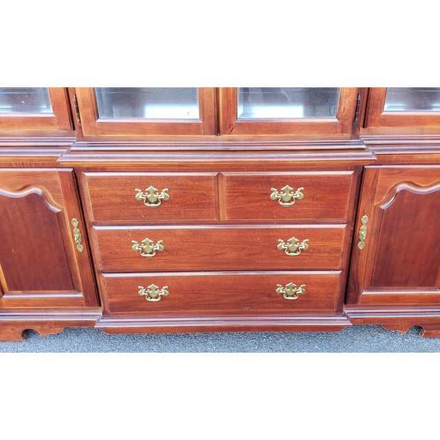 Vintage 1990s Impressions by Thomasville Furniture Cherry Queen Anne