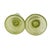 Late 20th Century Vintage Hand-Blown Green Glass Candlestick Holders, Pair, 6.5" For Sale - Image 5 of 5