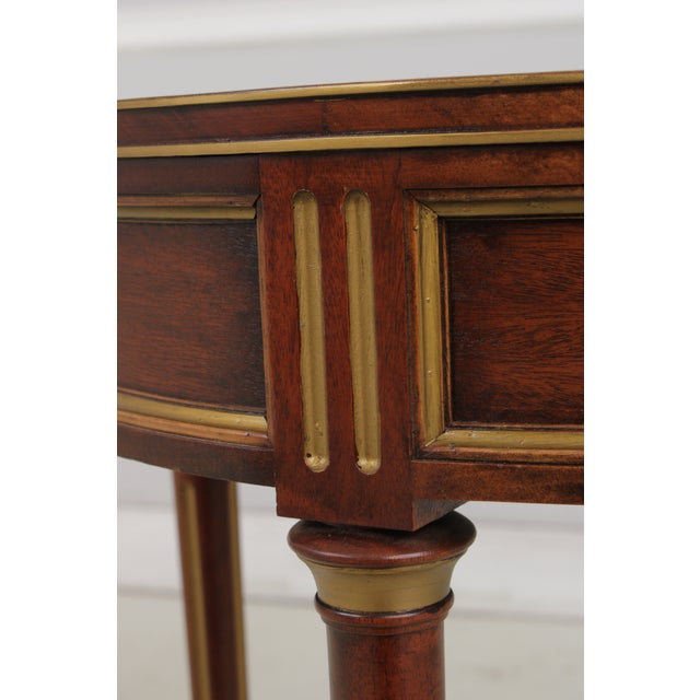 French Louis XVI Round Marble Top Lamp Table For Sale - Image 16 of 18