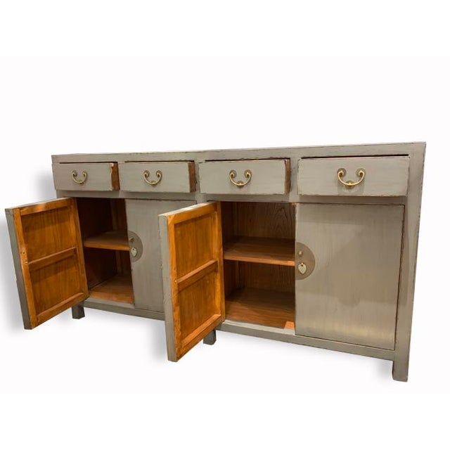 Ming Gray Buffet Table Chairish