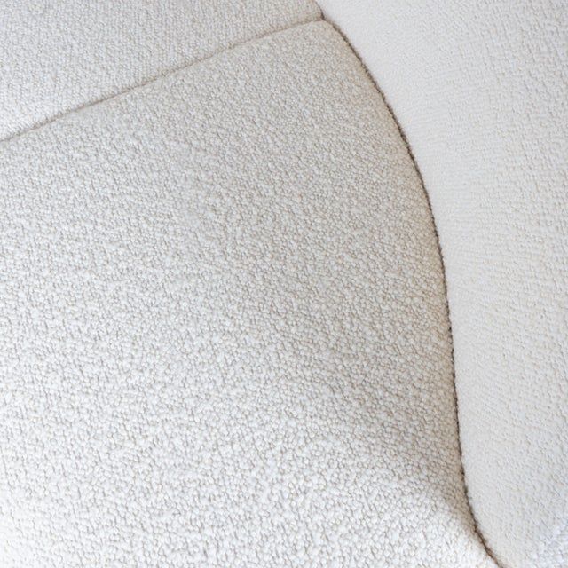 White White Bean Buckle Sofa, 1960s For Sale - Image 8 of 13