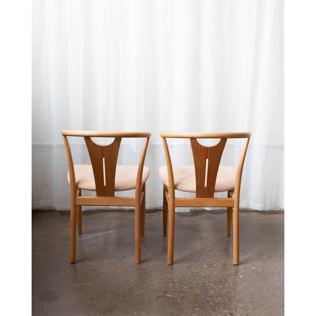 1970s Danish Wegner Style Oak Wishbone Dining Chairs - Set of 6 For Sale - Image 15 of 18