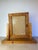 Brown Vintage Handmade Carved Pine Tabletop Picture Frame on Stand, Rustic Folk Art Photo Display For Sale - Image 8 of 11