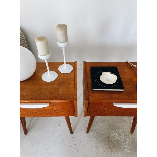 Mid-Century Czech Nightstands, 1960s, Set of 2 For Sale - Image 15 of 18