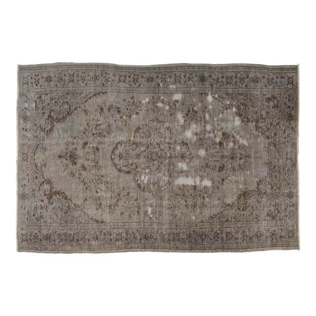 Grey Vintage Anatolian Wool Carpet For Sale
